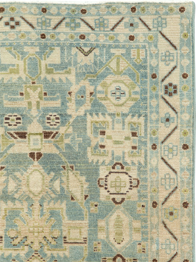 Vintage Persian Malayer Throw Rug, No.26951 - Gsblank