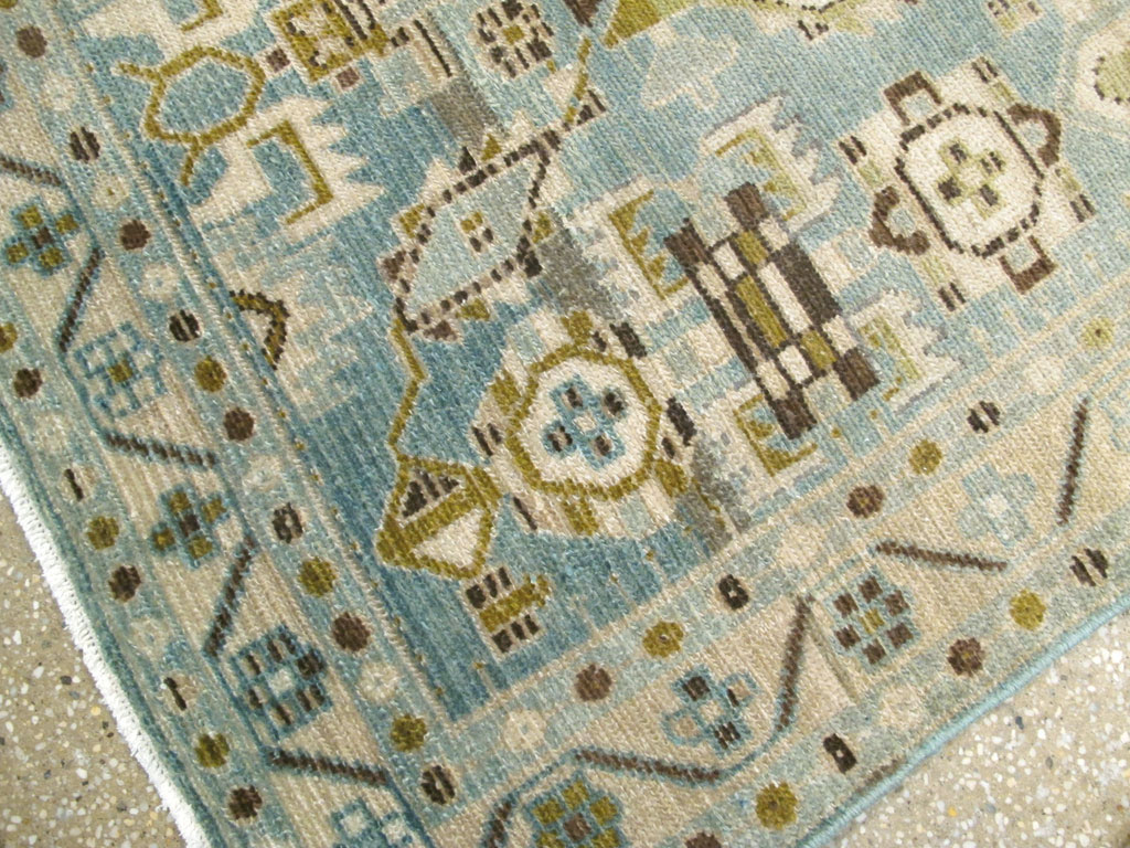 Vintage Persian Malayer Throw Rug, No.26951 - Gsblank