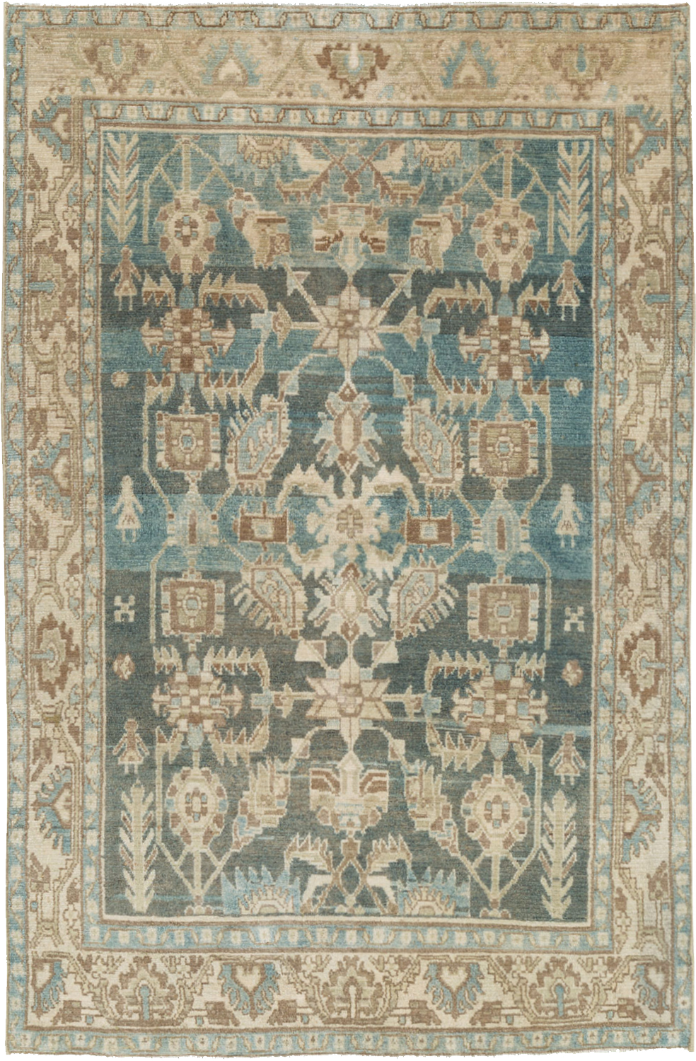 Vintage Persian Malayer Accent Rug, No.26956 - Gsblank