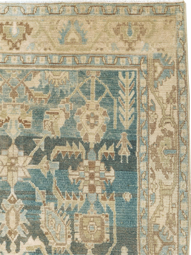 Vintage Persian Malayer Accent Rug, No.26956 - Gsblank