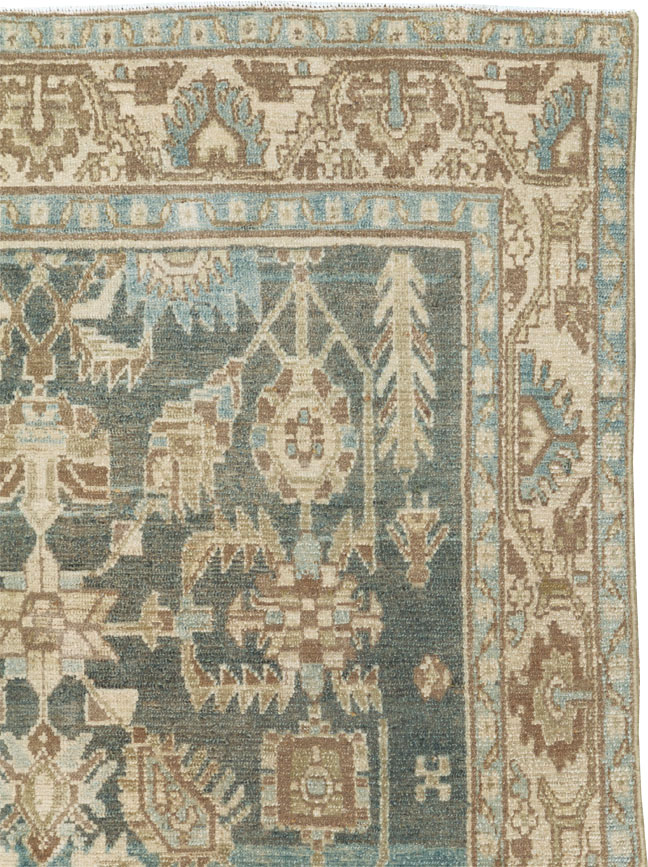 Vintage Persian Malayer Accent Rug, No.26956 - Gsblank