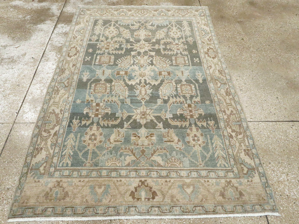 Vintage Persian Malayer Accent Rug, No.26956 - Gsblank