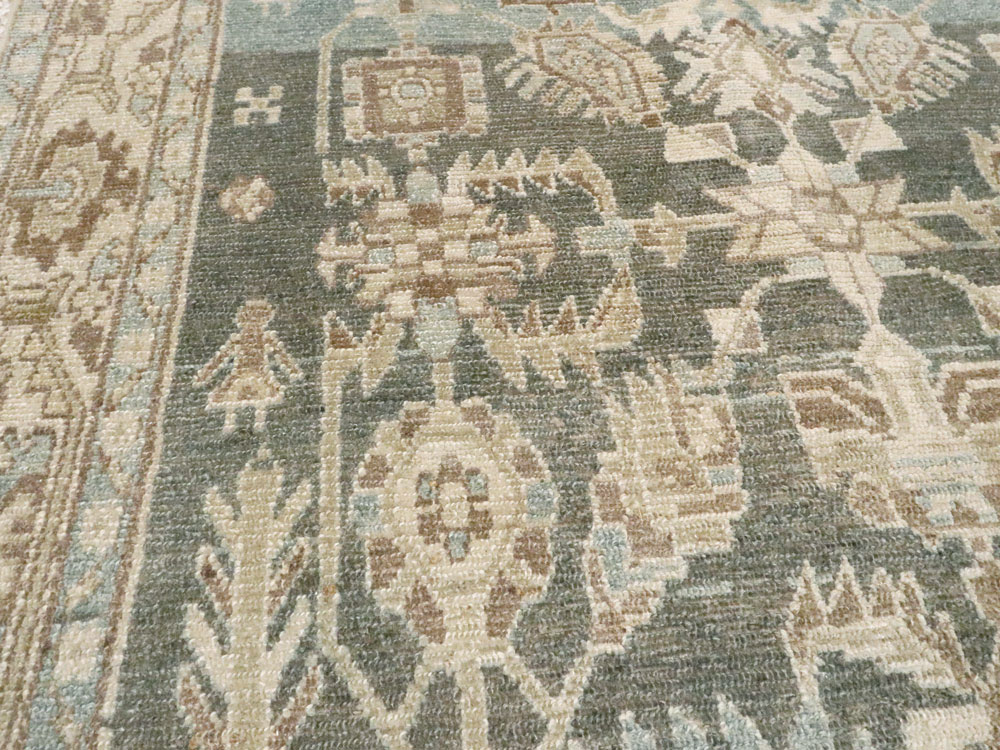 Vintage Persian Malayer Accent Rug, No.26956 - Gsblank