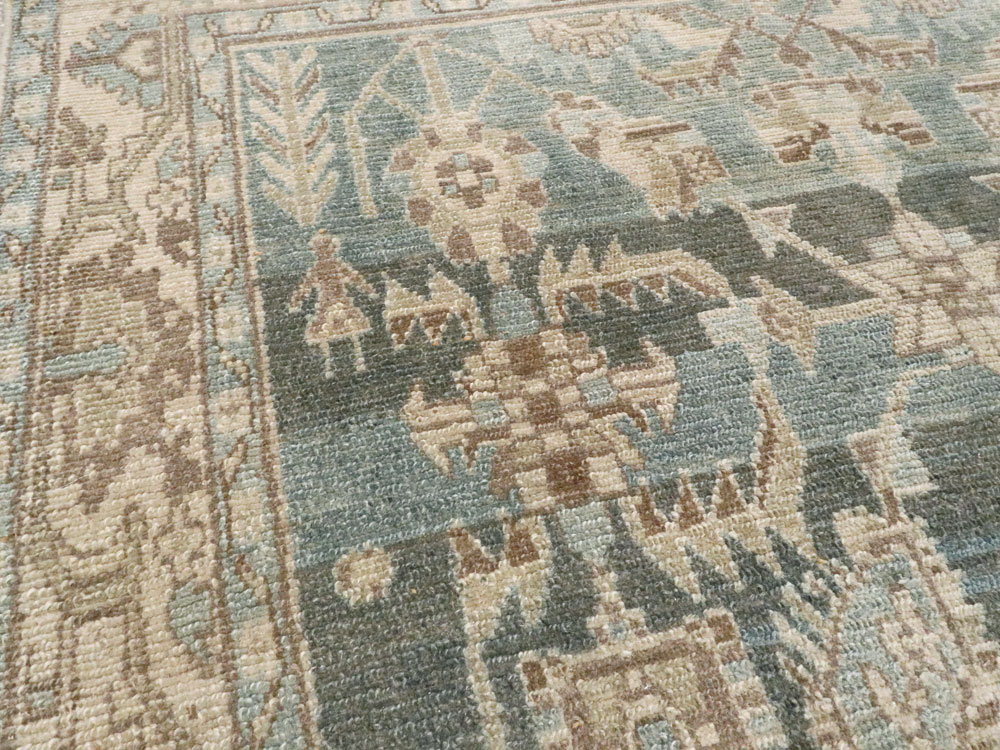 Vintage Persian Malayer Accent Rug, No.26956 - Gsblank