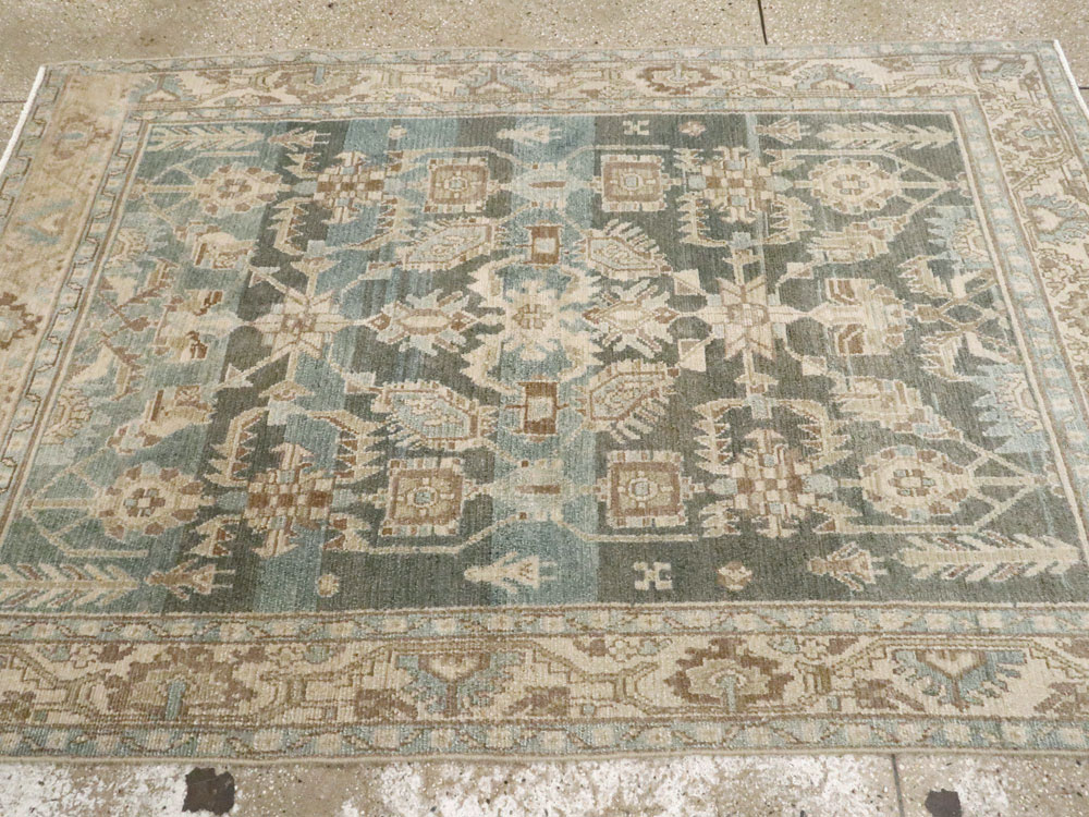 Vintage Persian Malayer Accent Rug, No.26956 - Gsblank