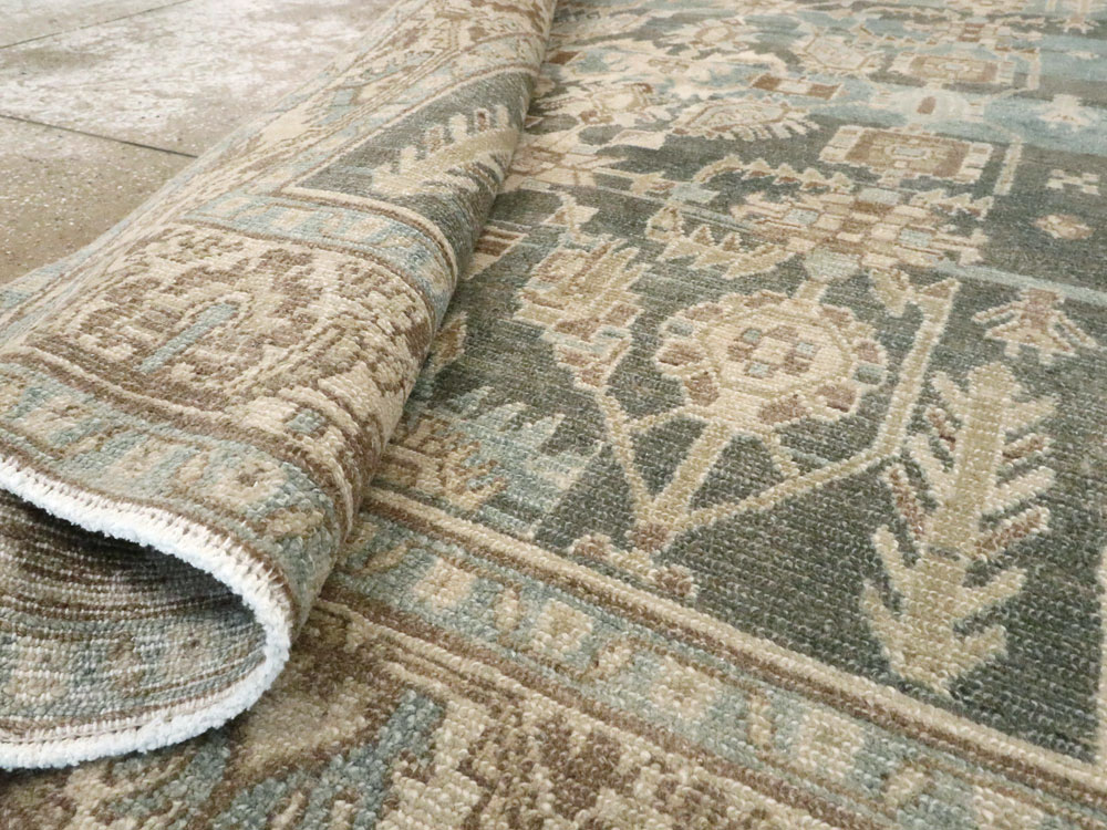 Vintage Persian Malayer Accent Rug, No.26956 - Gsblank