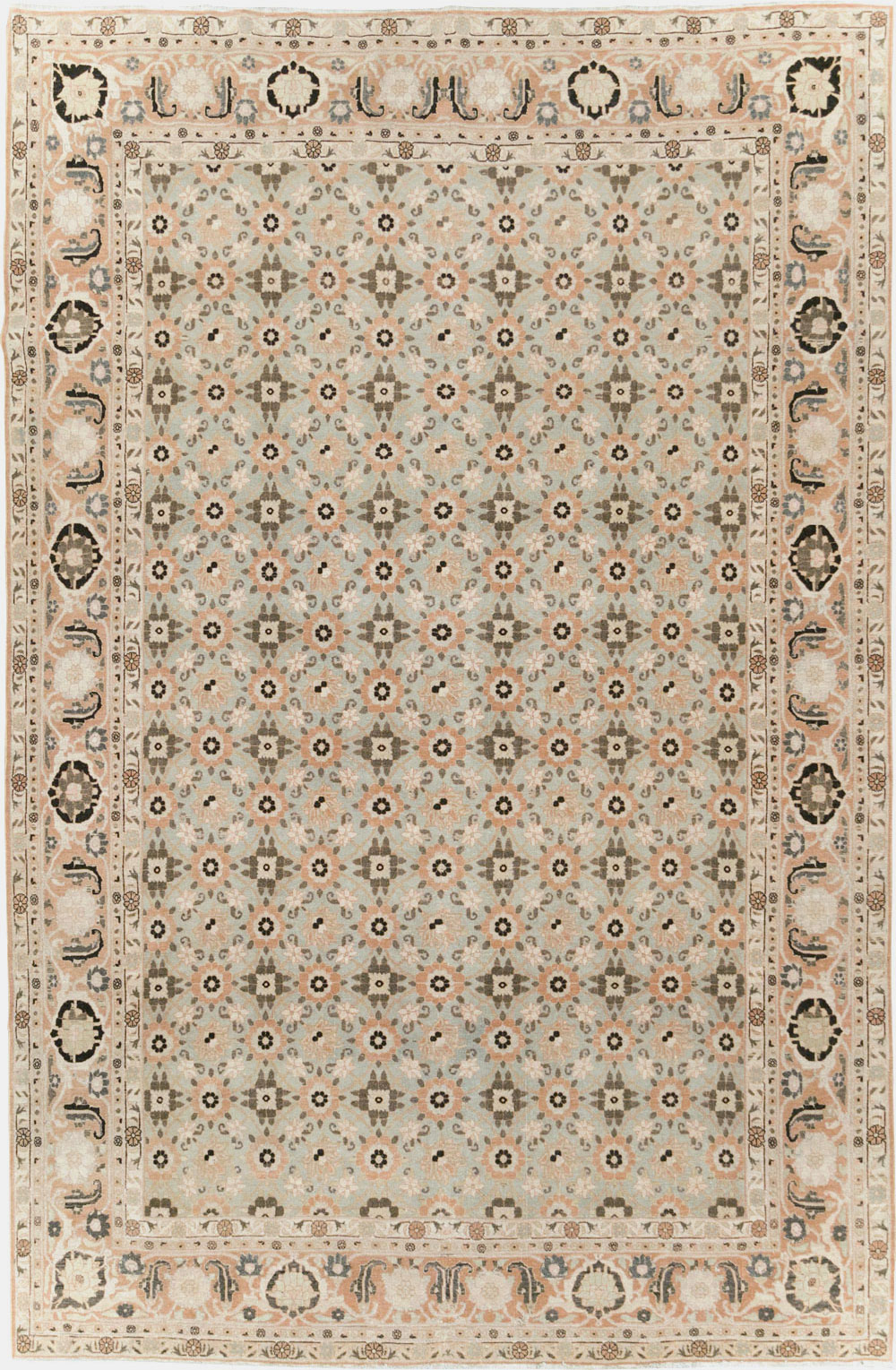 Vintage Persian Veramin Accent Carpet, No.26961 - Gsblank
