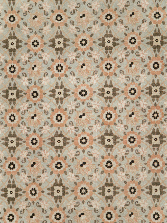 Vintage Persian Veramin Accent Carpet, No.26961 - Gsblank