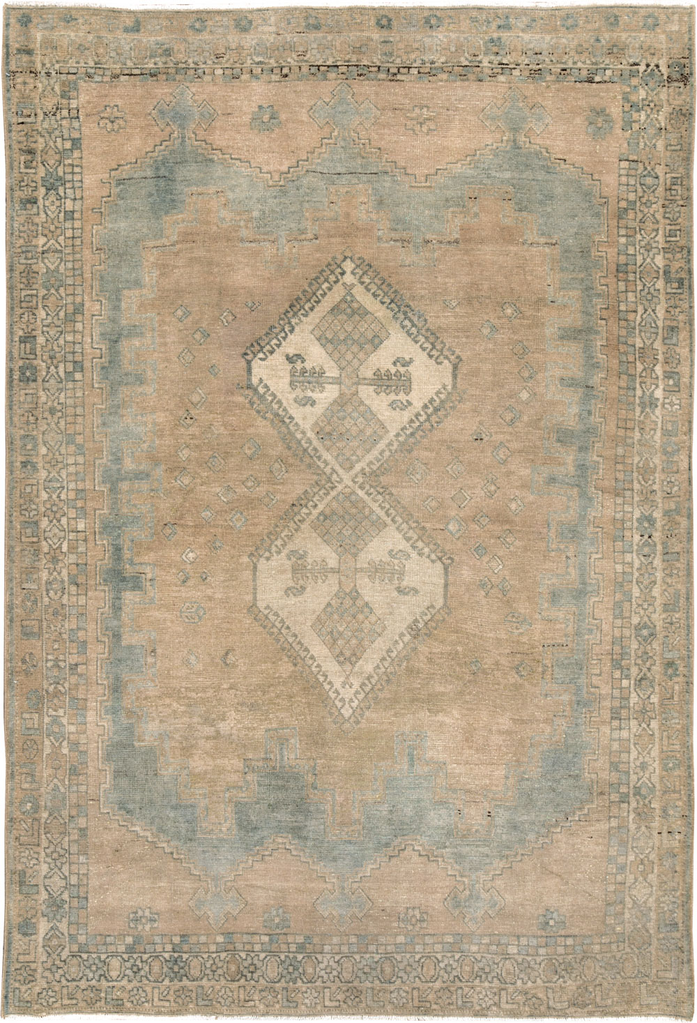 Vintage Persian Afshar Accent Rug, No.26971 - Gsblank