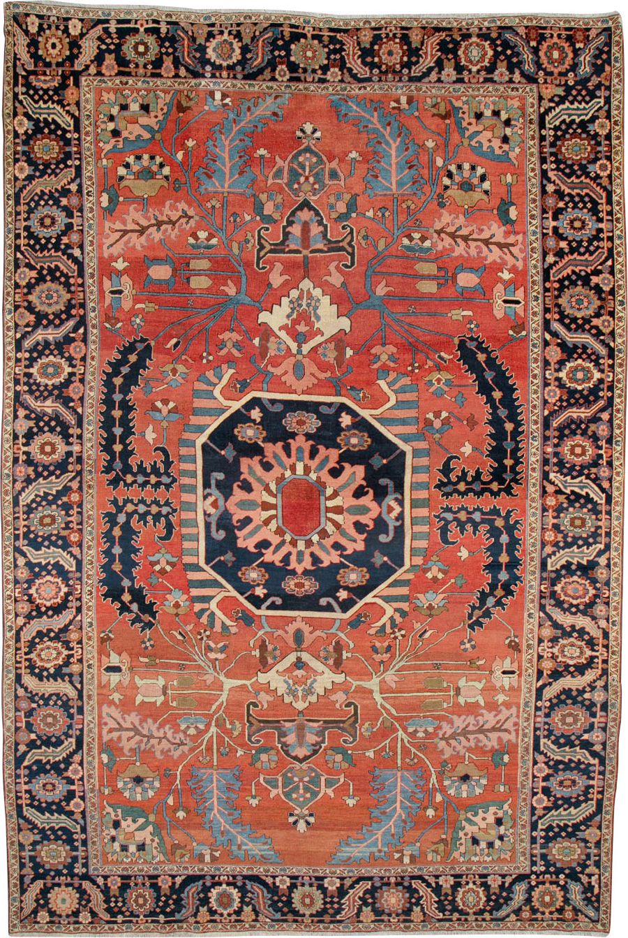 Antique Persian Serapi Rug, No.26975 - Gsblank