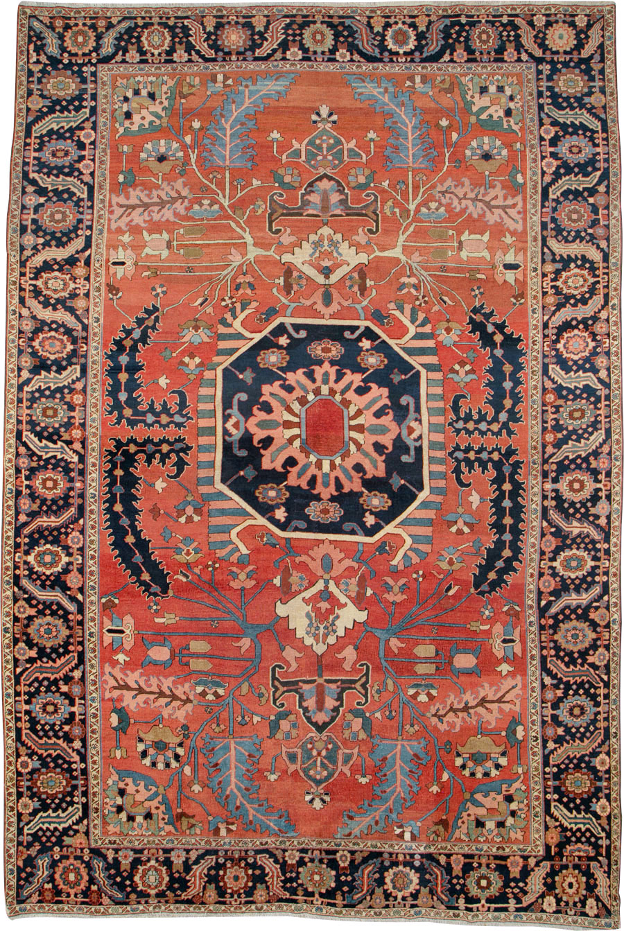 Antique Persian Serapi Rug, No.26975 - Gsblank