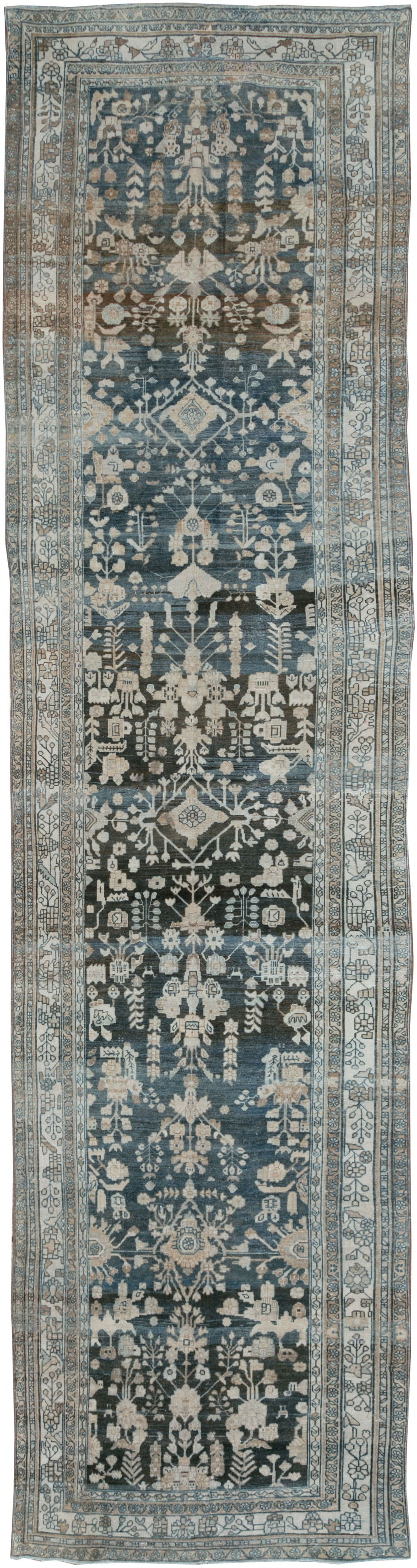 Antique Persian Malayer Wide Gallery Runner, No.26977 - Gsblank