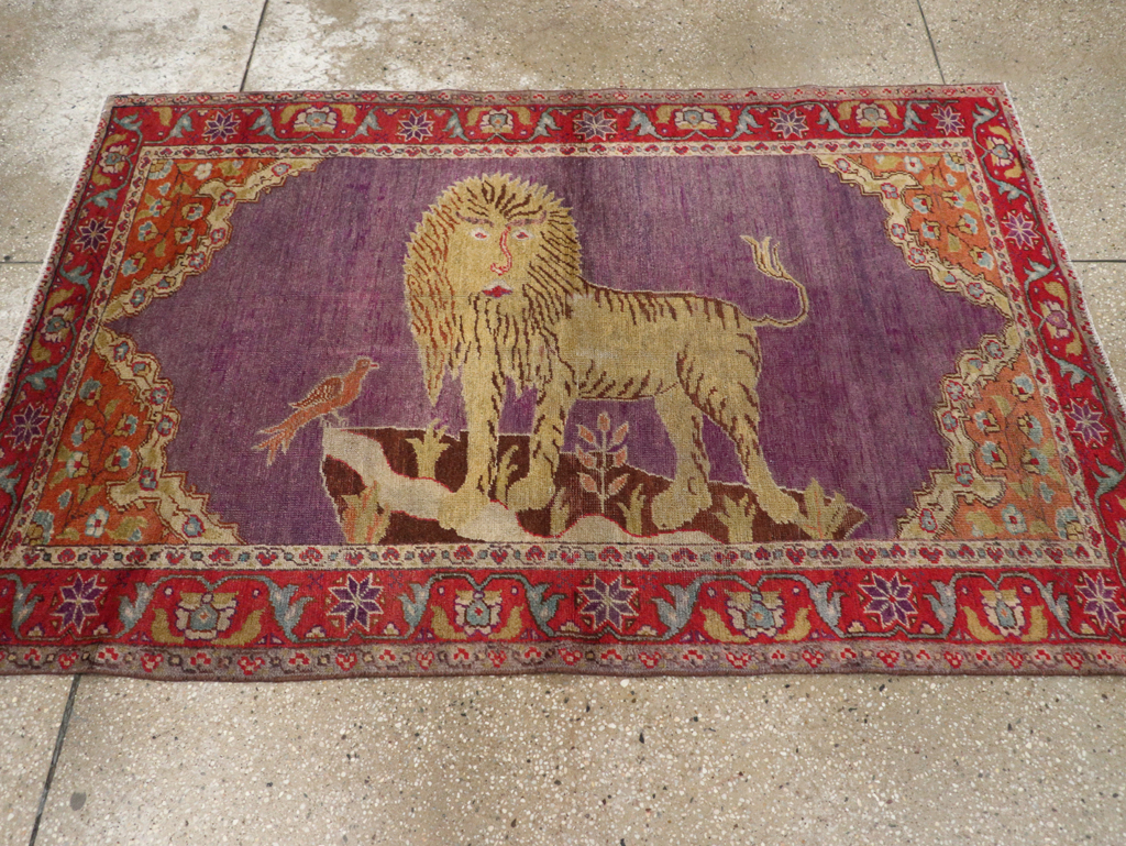 Vintage Anatolian Pictorial Rug, No.26981 - Gsblank