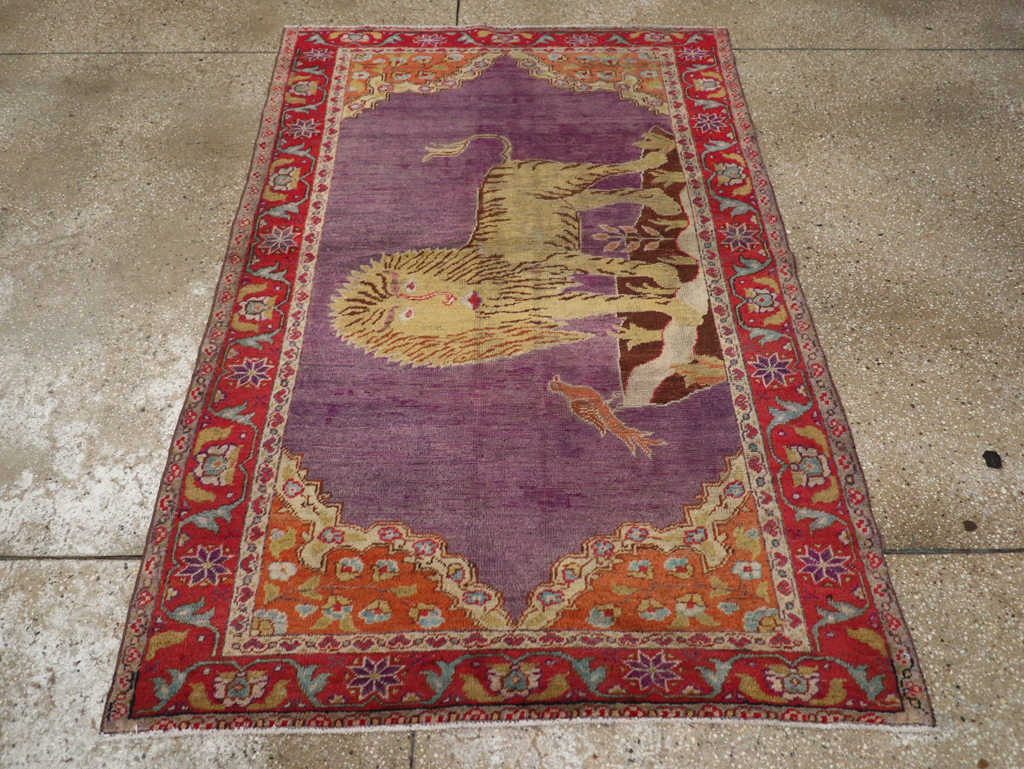 Vintage Anatolian Pictorial Rug, No.26981 - Gsblank