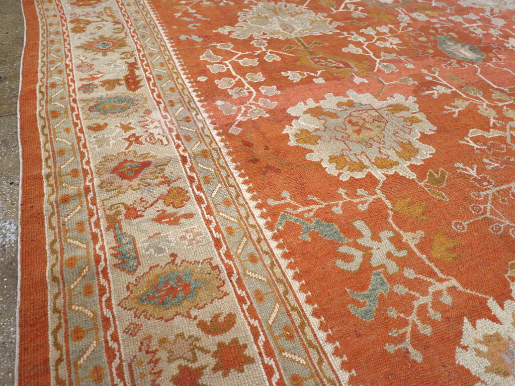 Antique Turkish Oushak Large Carpet, No.26986 - Gsblank