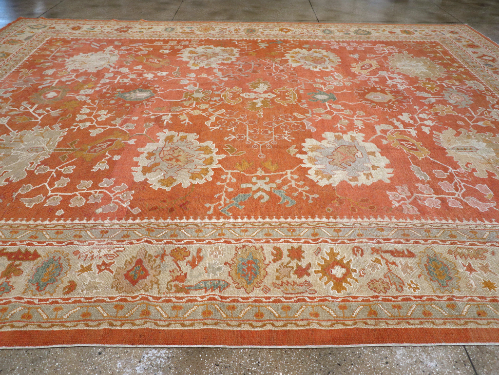 Antique Turkish Oushak Large Carpet, No.26986 - Gsblank