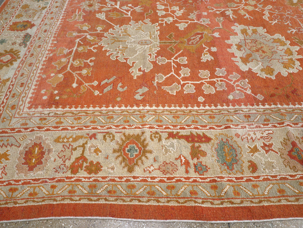 Antique Turkish Oushak Large Carpet, No.26986 - Gsblank