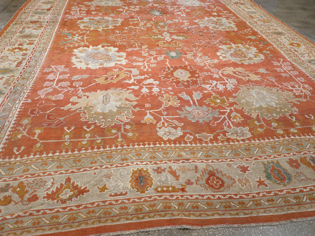 Antique Turkish Oushak Large Carpet, No.26986 - Gsblank