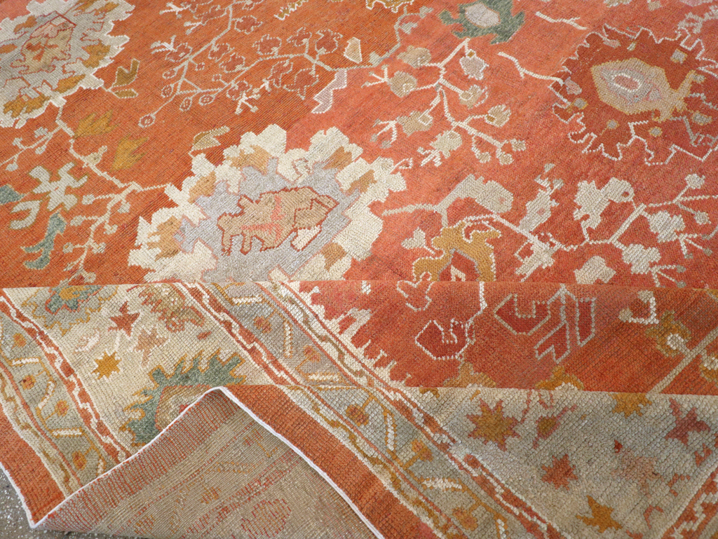Antique Turkish Oushak Large Carpet, No.26986 - Gsblank