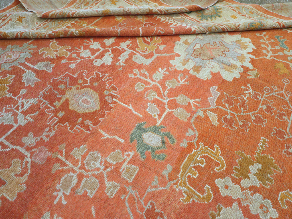 Antique Turkish Oushak Large Carpet, No.26986 - Gsblank