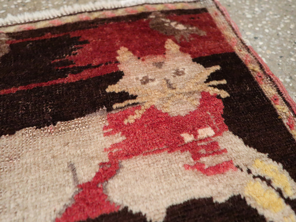 Vintage Russian Karabagh Pictorial Rug (Pair: 1 of 2), No.26988 - Gsblank