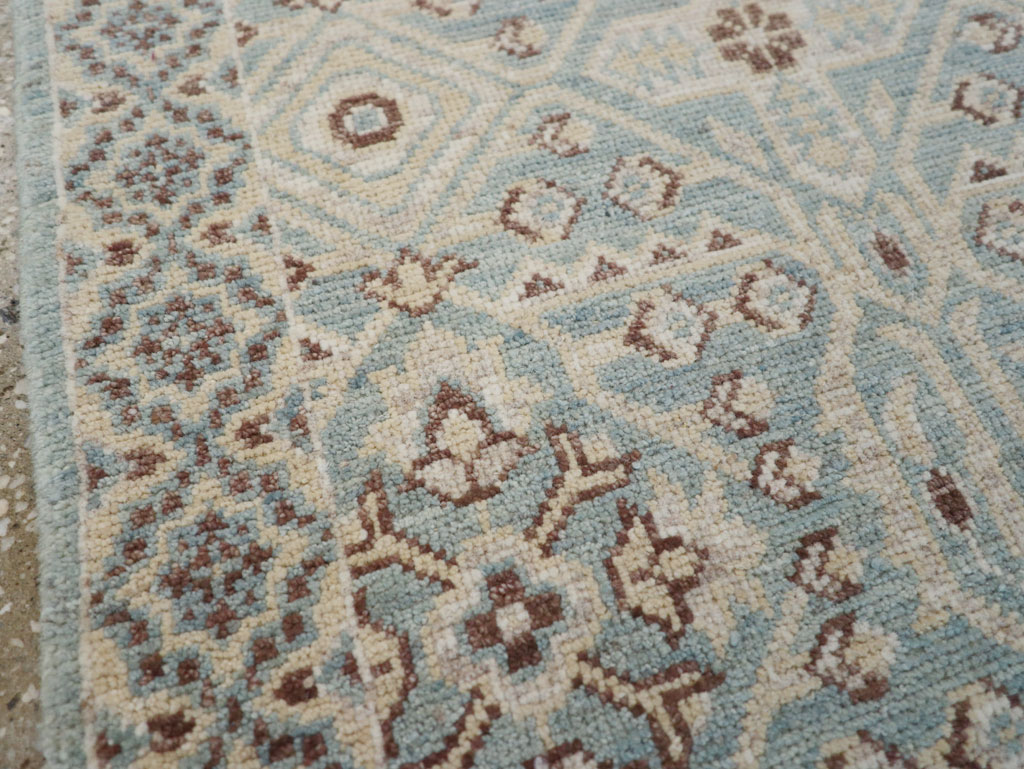 Contemporary Indian Agra Throw Rug, No.26995 - Gsblank