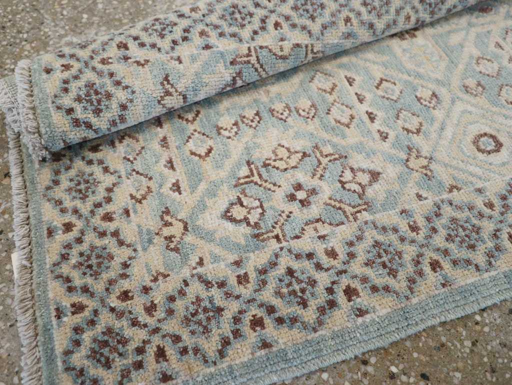 Contemporary Indian Agra Throw Rug, No.26995 - Gsblank