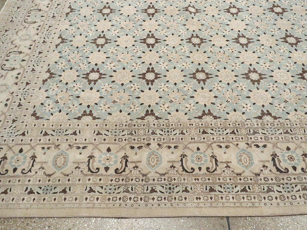 Vintage Persian Mashad Square Carpet, No.27004 - Gsblank