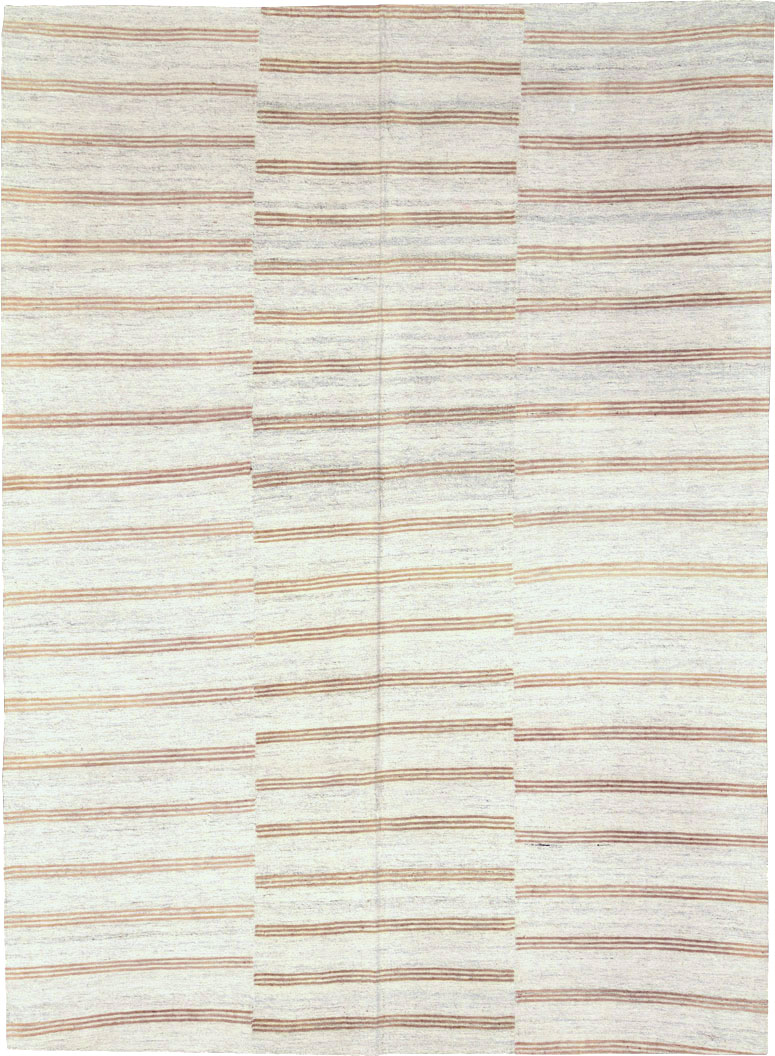 Vintage Turkish Flatweave Kilim Accent Rug, No.27007 - Gsblank