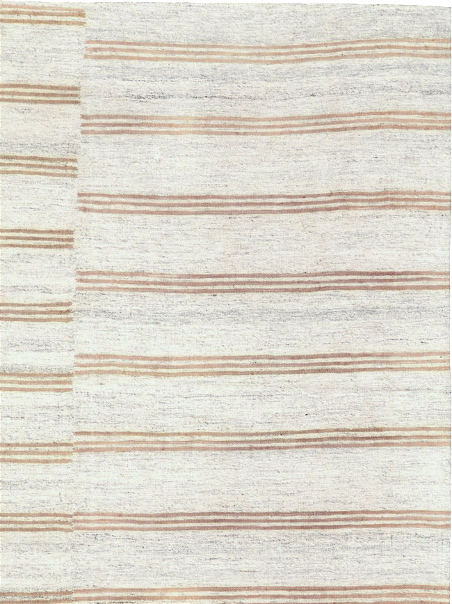 Vintage Turkish Flatweave Kilim Accent Rug, No.27007 - Gsblank