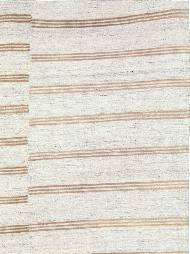 Vintage Turkish Flatweave Kilim Accent Rug, No.27007 - Gsblank