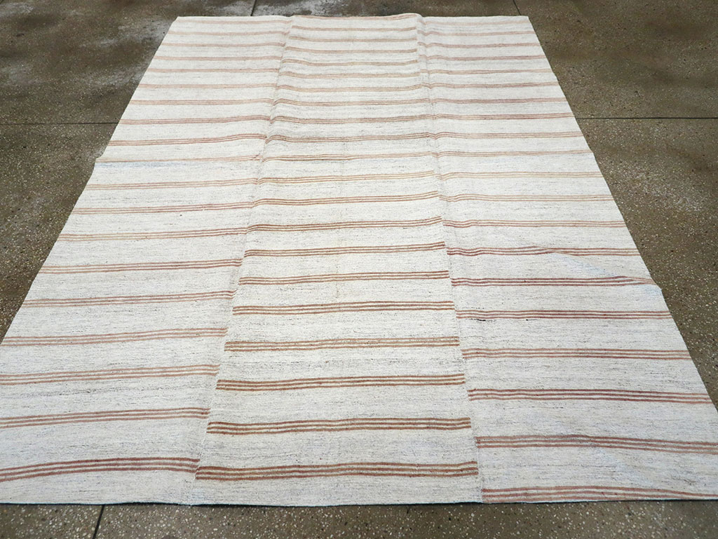 Vintage Turkish Flatweave Kilim Accent Rug, No.27007 - Gsblank