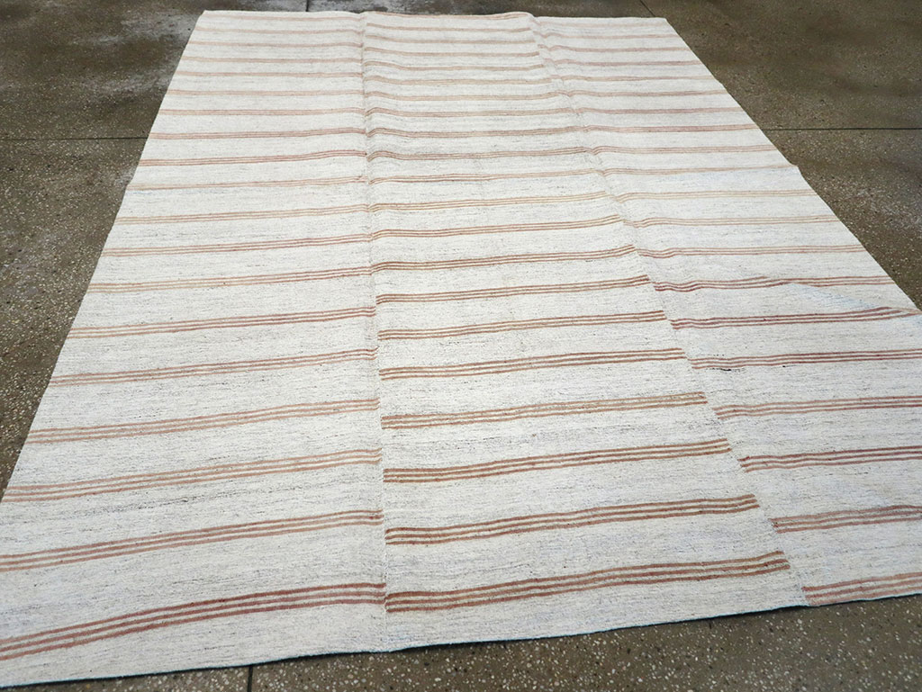 Vintage Turkish Flatweave Kilim Accent Rug, No.27007 - Gsblank