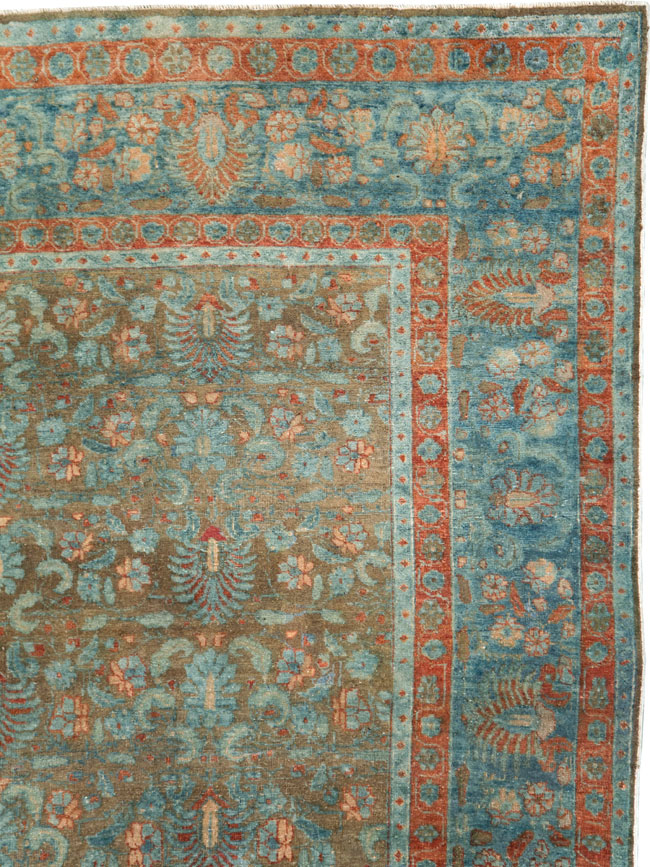 Antique Persian Tabriz Carpet, No.27022 - Gsblank