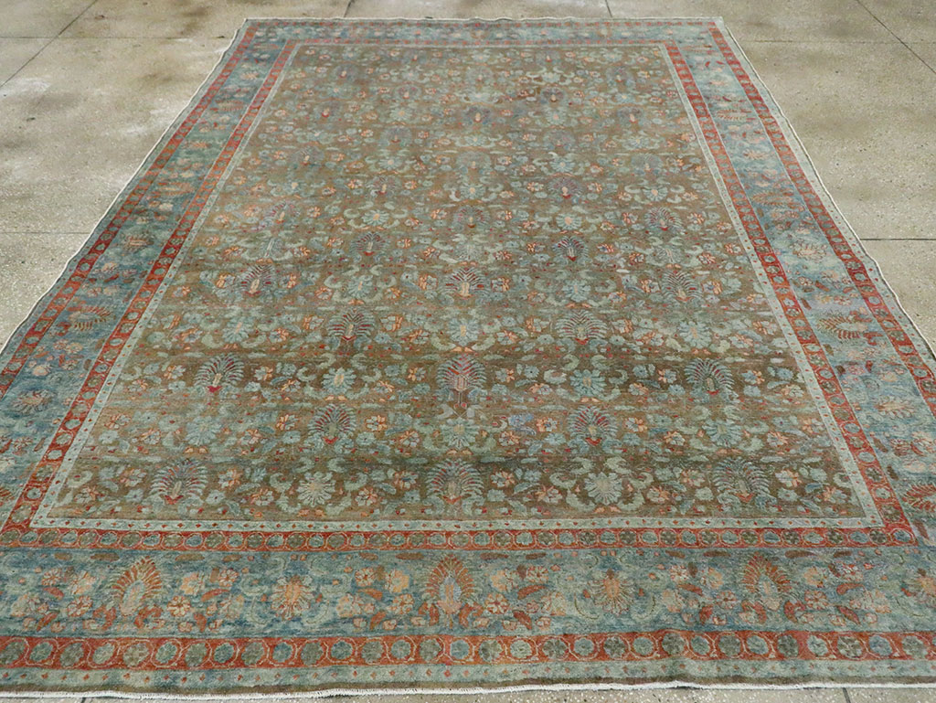 Antique Persian Tabriz Carpet, No.27022 - Gsblank