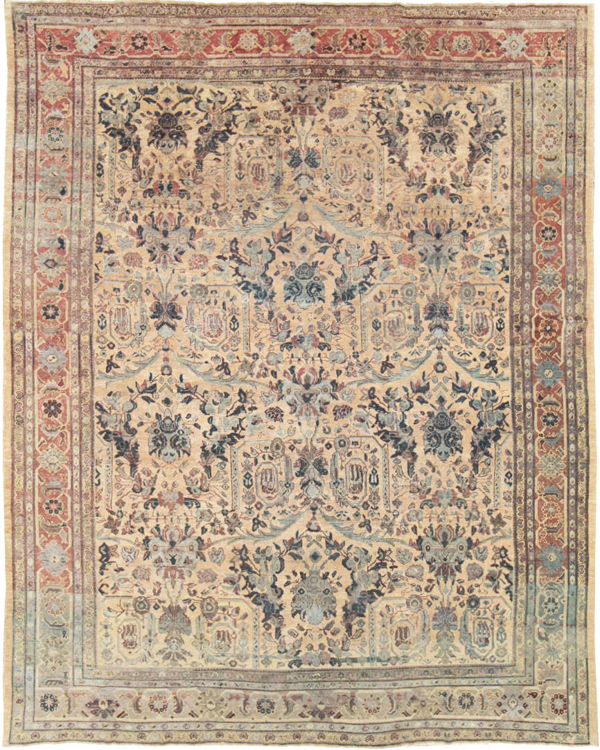Antique Persian Mahal Carpet, No.27026 - Gsblank