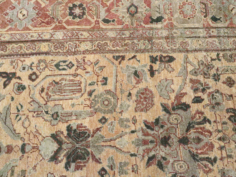 Antique Persian Mahal Carpet, No.27026 - Gsblank