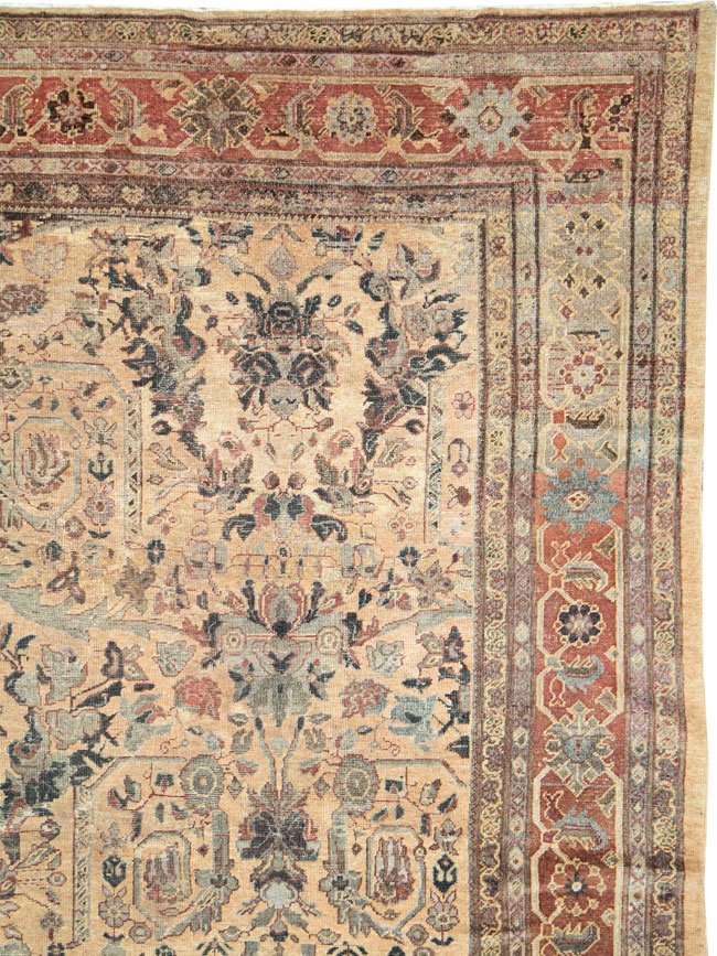 Antique Persian Mahal Carpet, No.27026 - Gsblank