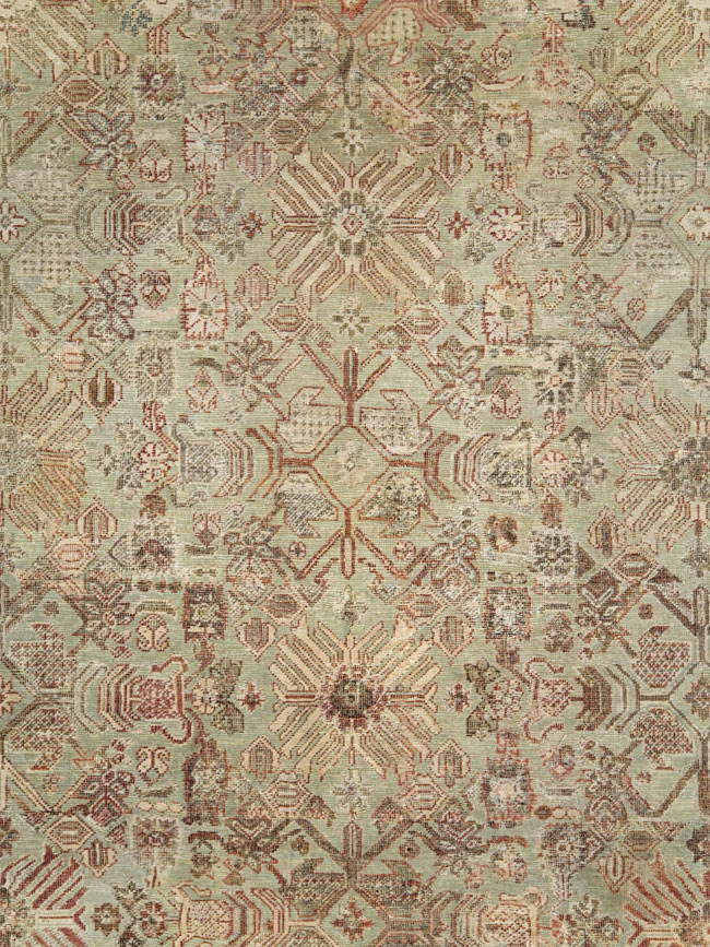 Antique Persian Mahal Room Size Carpet, No.27027 - Gsblank