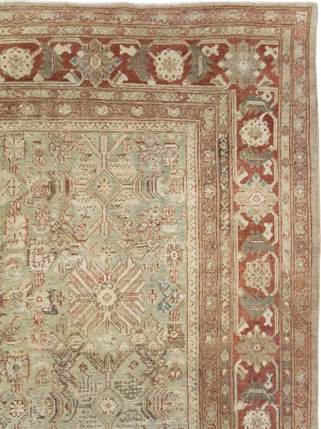 Antique Persian Mahal Room Size Carpet, No.27027 - Gsblank