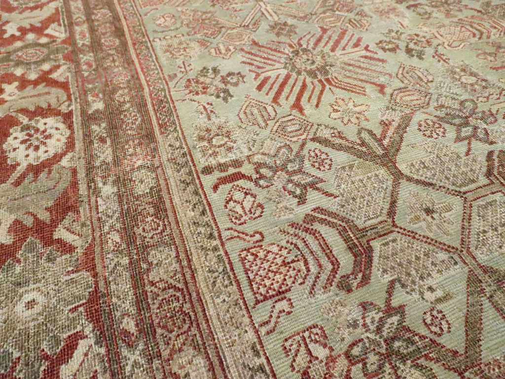 Antique Persian Mahal Room Size Carpet, No.27027 - Gsblank