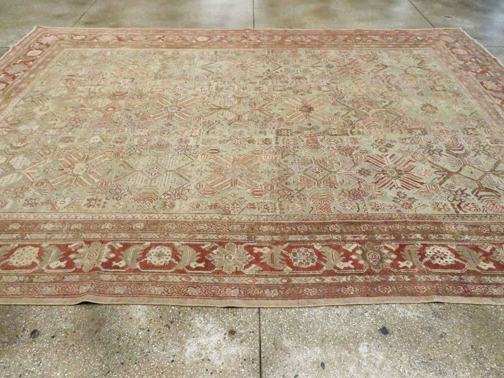 Antique Persian Mahal Room Size Carpet, No.27027 - Gsblank