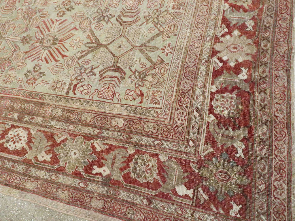 Antique Persian Mahal Room Size Carpet, No.27027 - Gsblank