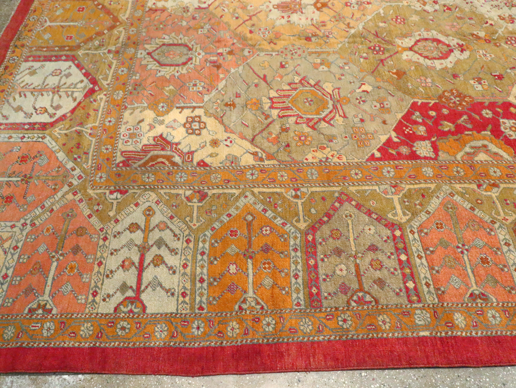 Antique Turkish Oushak Carpet, No.27028 - Gsblank