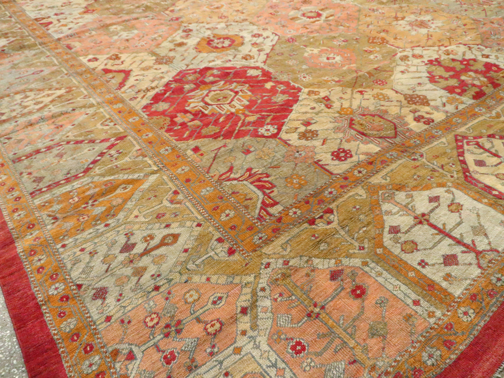 Antique Turkish Oushak Carpet, No.27028 - Gsblank