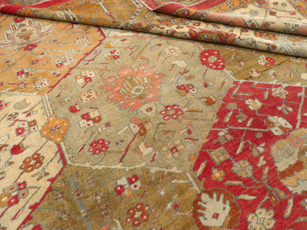Antique Turkish Oushak Carpet, No.27028 - Gsblank