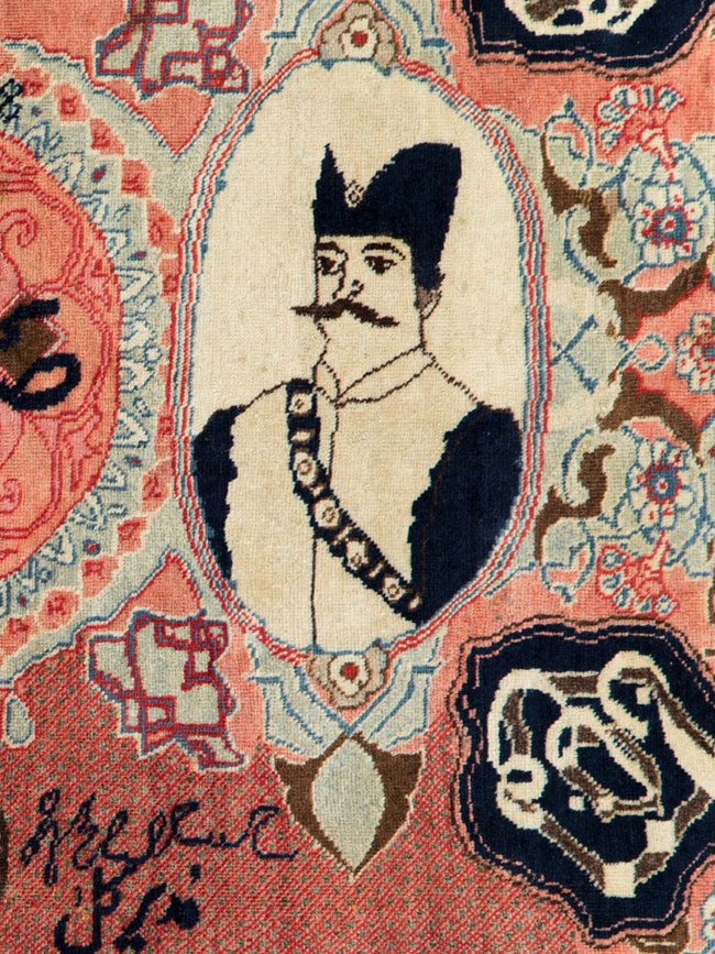 Antique Persian Tabriz Pictorial Rug, No.27060 - Gsblank