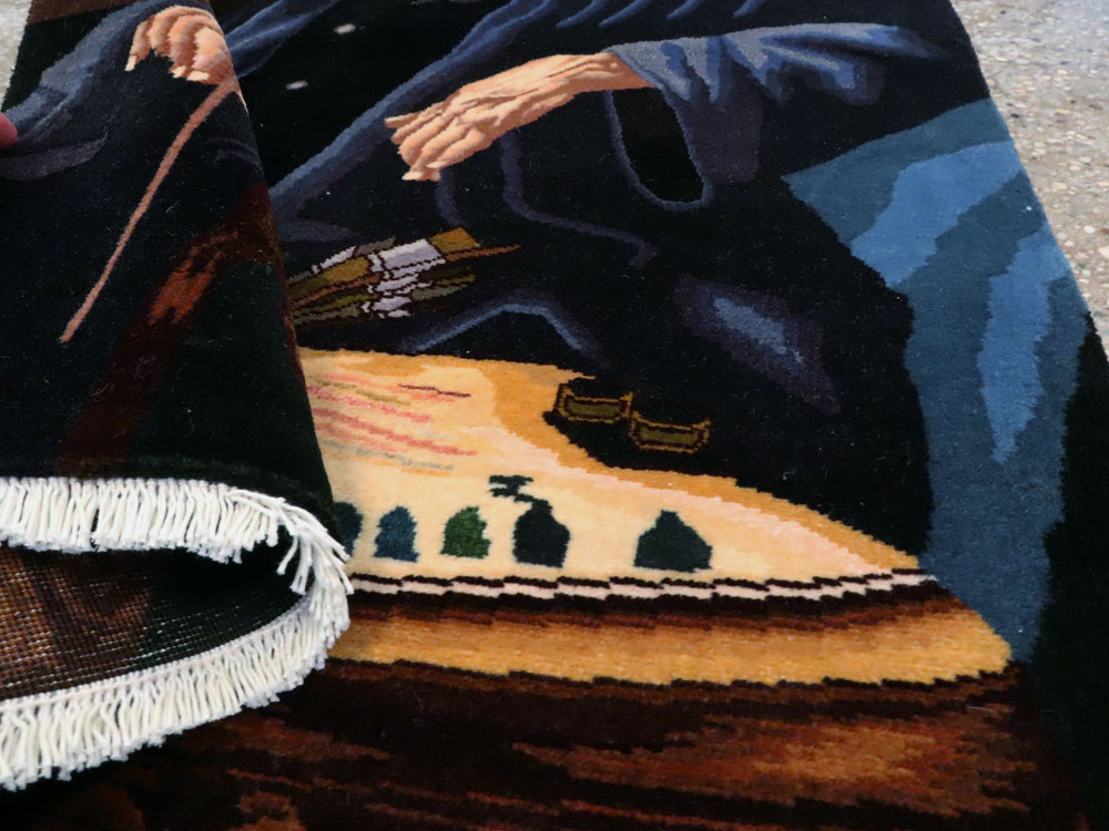 Persian Tabriz Pictorial Rug, No.27064 - Gsblank