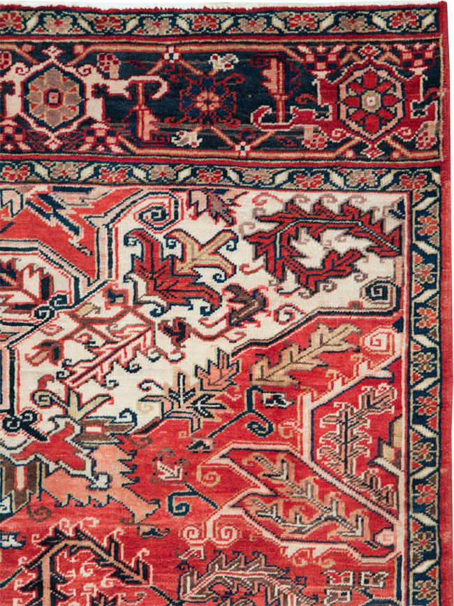 Vintage Persian Heriz Sampler Rug, No.27078 - Gsblank