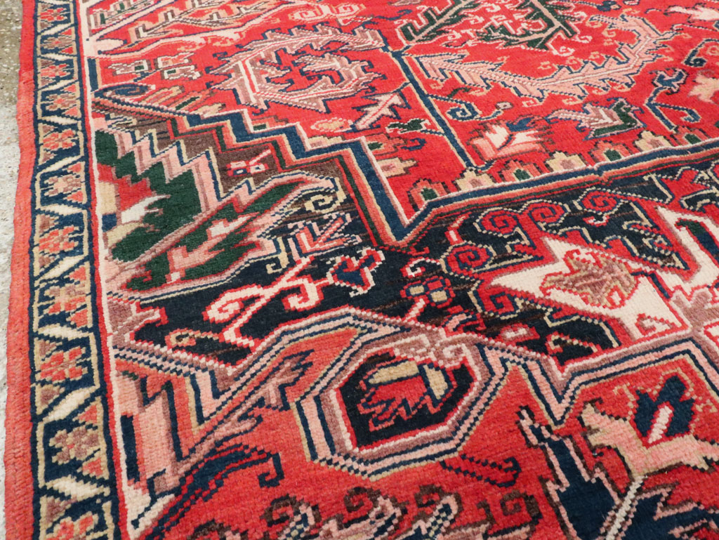Vintage Persian Heriz Sampler Rug, No.27078 - Gsblank